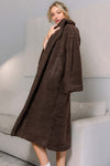 COOL & COZY TEDDY COAT - BROWN