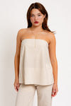 SIGHTSEER LONGLINE STRAPLESS TOP