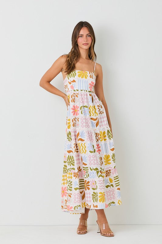 SOUTH OF FRANCE WOVEN LINEN MAXI DRESS - FINAL SALE