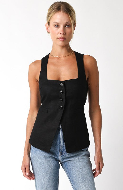 SOHO LINEN TOP