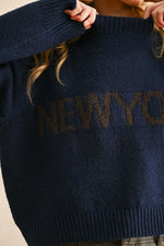 NEW YORK GRAPHIC SWEATER
