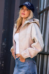 MODERN DAY CROPPED BOMBER JACKET