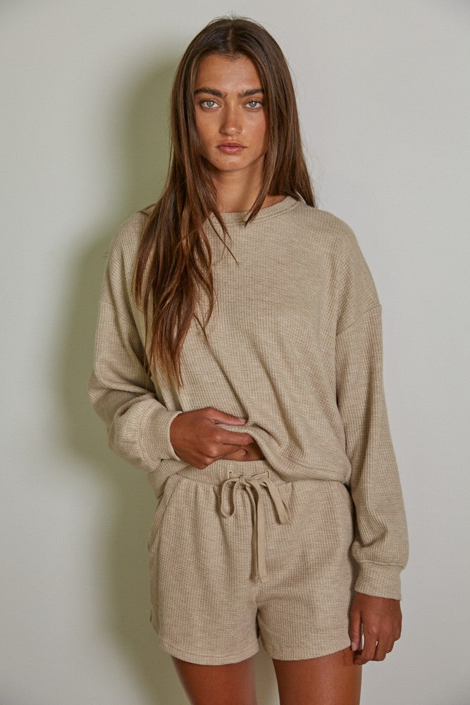 ALMOST FRIDAY WAFFLE PULLOVER