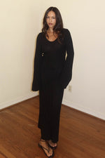 CHELSEA BELL SLEEVE KNIT DRESS