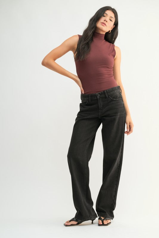CREED LOW RISE RELAXED STRAIGHT LEG JEANS