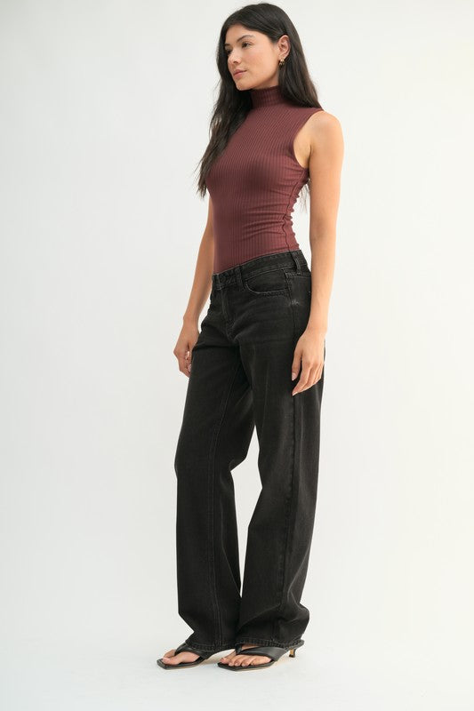 CREED LOW RISE RELAXED STRAIGHT LEG JEANS
