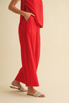 NATASHA LINEN WIDE LEG PANTS - FINAL SALE