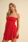 BIG ENERGRY BUBBLE HEM MINI DRESS