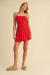 BIG ENERGRY BUBBLE HEM MINI DRESS