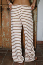 THAMES STRIPED WIDE LEG PANTS