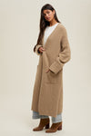 SNUGGLE UP LONG RIBBED CARDIGAN