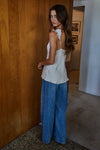 LOVE NOTES SATIN TOP