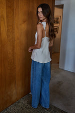 LOVE NOTES SATIN TOP