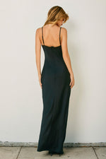 GOING OUT SATIN MAXI DRESS