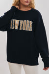NEW YORK GRAPHIC KNIT SWEATER