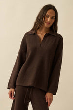 NORAH COLLARED KNIT SWEATER