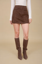 EMPIRE SUEDE MINI SKIRT