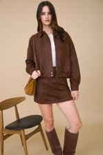 EMPIRE SUEDE MINI SKIRT