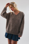 STORY BOOK V-NECK OVERSIZED SWEATER