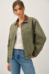 SWEET TALKER BARN JACKET - OLIVE GREEN