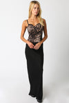 NYLA SATIN LEOPARD TOP