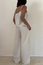 COOL GIRL  STRIPED LINEN TOP