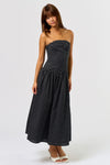 PRESLEY POLKA DOT TUBE MAXI DRESS