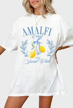 AMALFI COAST SOCIAL CLUB OVERSIZED GRAPHIC TEE