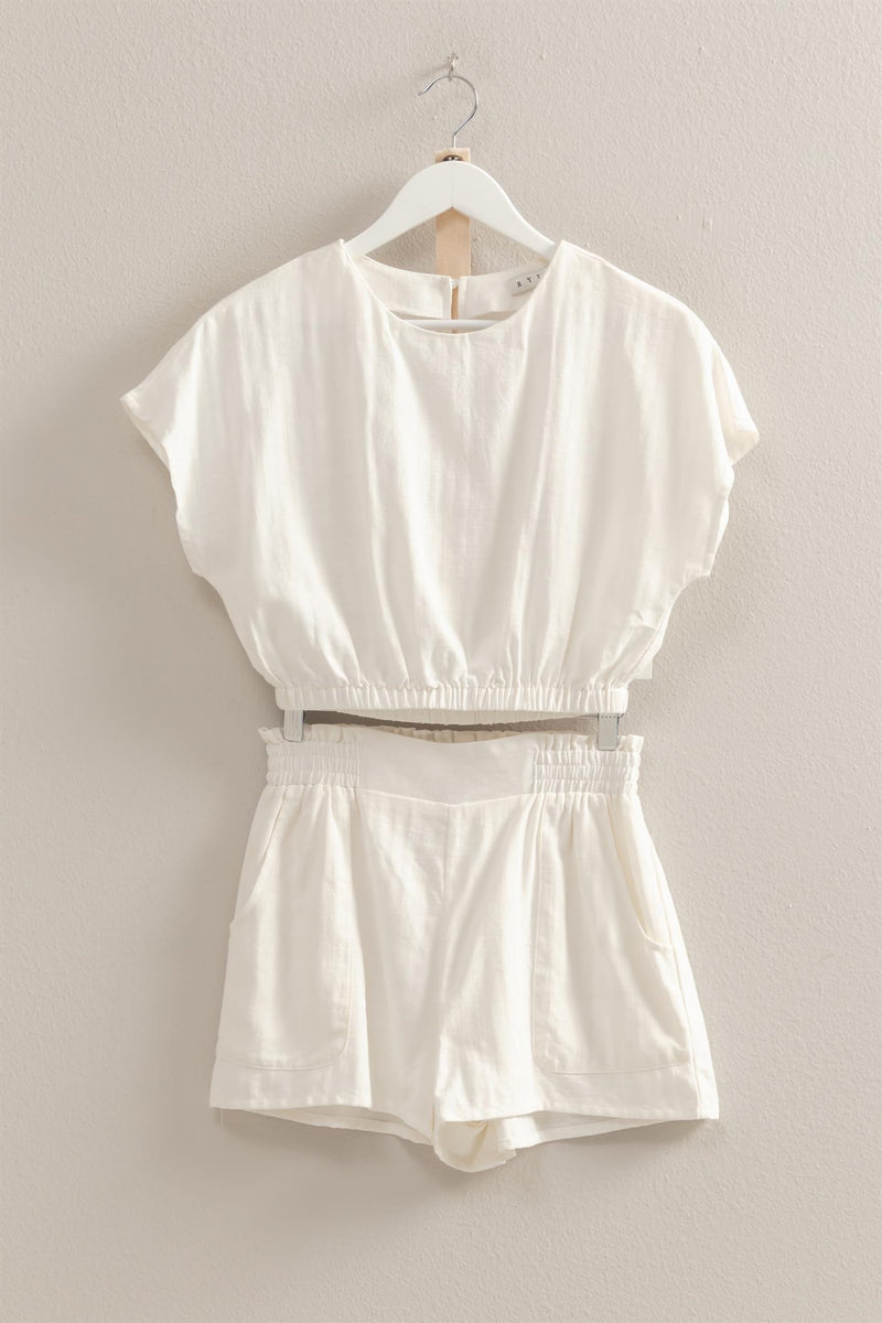 HAMPTONS LOOSE FIT TOP - WHITE