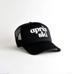APRÈS SKI TRUCKER HAT - BLACK/WHITE