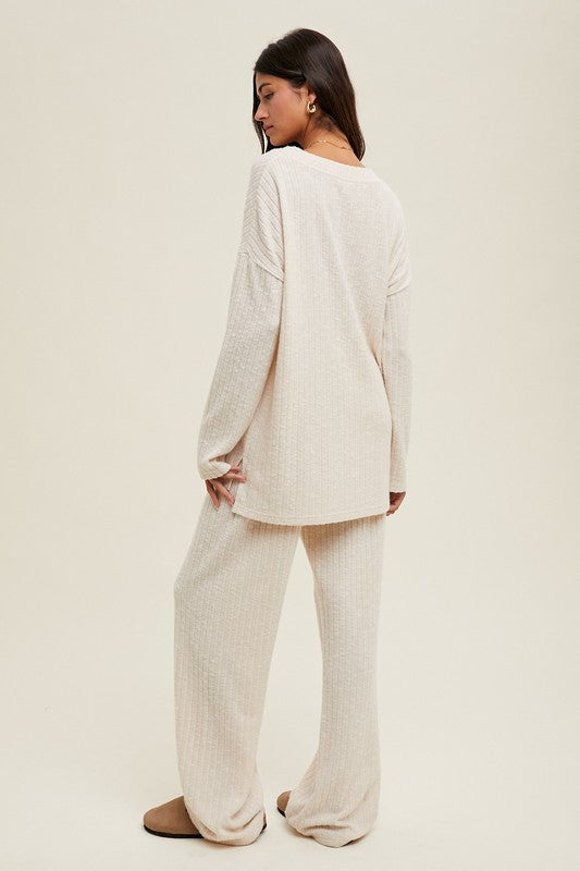 ALWAYS COZY RIBBED KNIT PANTS