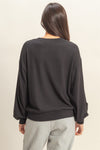 PLAY NICE BALLOON SLEEVE PULLOVER