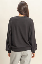 PLAY NICE BALLOON SLEEVE PULLOVER