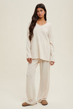 ALWAYS COZY RIBBED KNIT PULLOVER