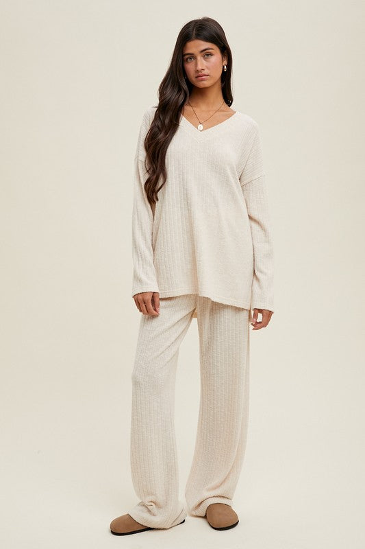 ALWAYS COZY RIBBED KNIT PULLOVER