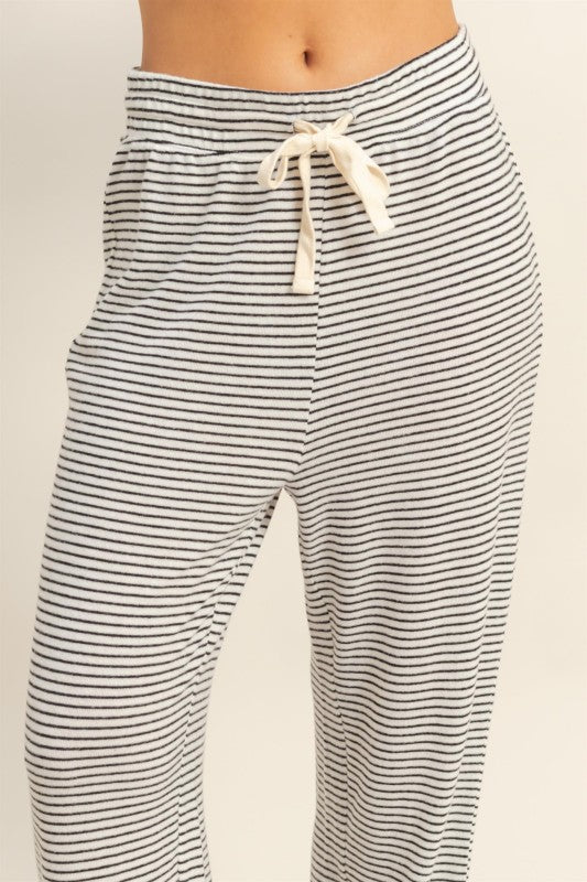 GAME OVER STRIPED JOGGERS