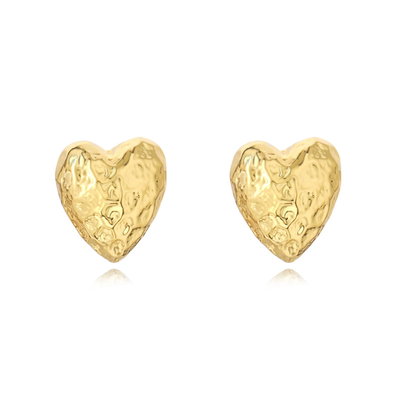 SPECIAL PLACE HEART STUD EARRINGS