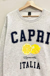 CAPRI ITALIA OVERSIZED GRAPHIC SWEATSHIRT