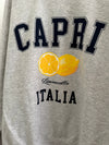 CAPRI ITALIA OVERSIZED GRAPHIC SWEATSHIRT