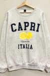 CAPRI ITALIA OVERSIZED GRAPHIC SWEATSHIRT