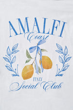 AMALFI COAST SOCIAL CLUB OVERSIZED GRAPHIC TEE