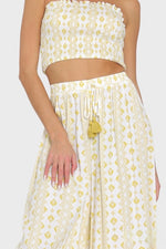 SUMMER LOVE SMOCKED TOP & WIDE LEG PANT SET - FINAL SALE