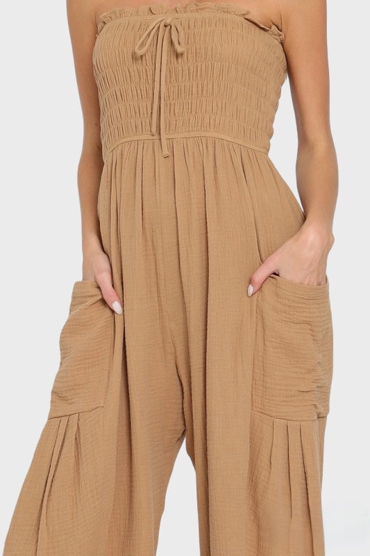 ONE & DONE STRAPLESS JUMPSUIT