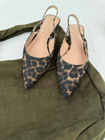 CARRIE LEOPARD SLINGBACK FLATS