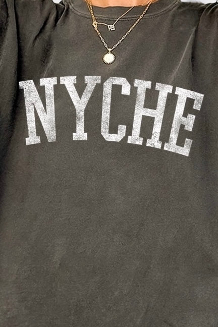 NYCHE OVERSIZED VINTAGE GRAPHIC TEE