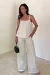 COOL GIRL  STRIPED LINEN TOP
