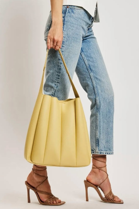 ROMA 2-IN-1  SHOULDER BAG - BUTTER YELLOW
