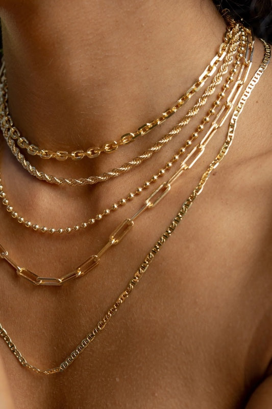 PAPER CLIP NECKLACE 18"