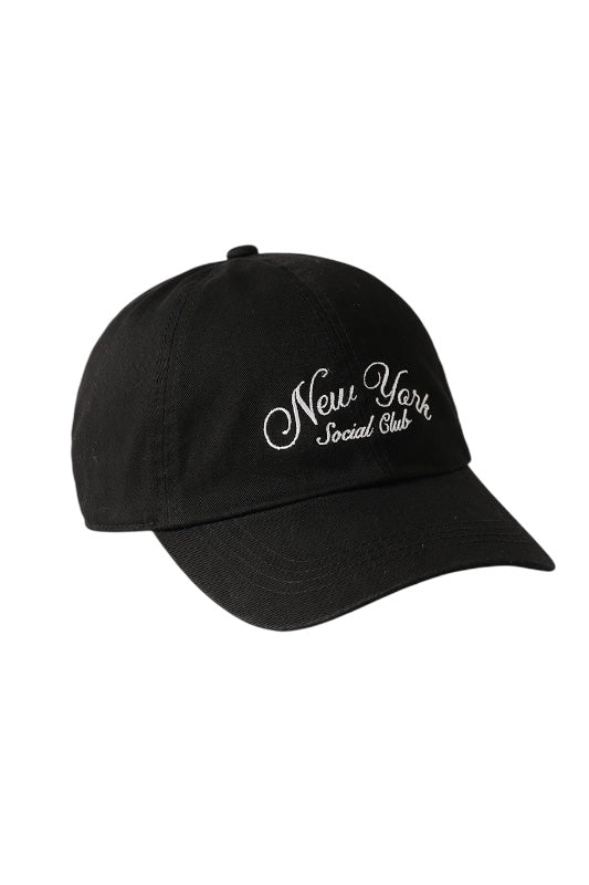 NEW YORK SOCIAL CLUB BASEBALL CAP - BLACK