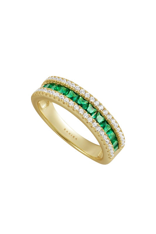 GRACE EMERALD BAND RING